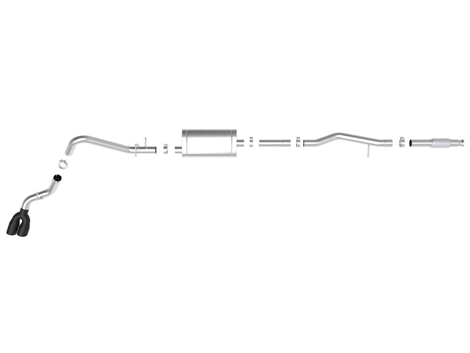 aFe Vulcan Series 3in 304SS Exhaust Cat-Back w/Blk Tip 2019 GM Silverado/Sierra 1500 V6-4.3L/V8-5.3L thumbnail 9