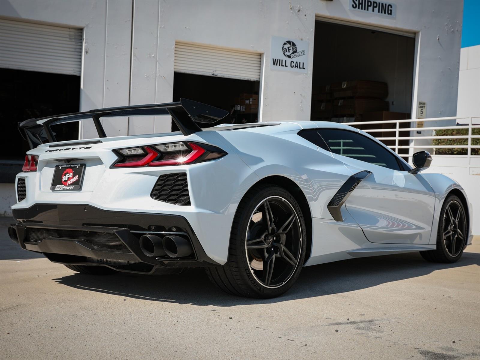 aFe MACH Force-Xp 304 Stainless Steel Cat-Back Exhaust Black 2020 Chevrolet Corvette C8 thumbnail 3
