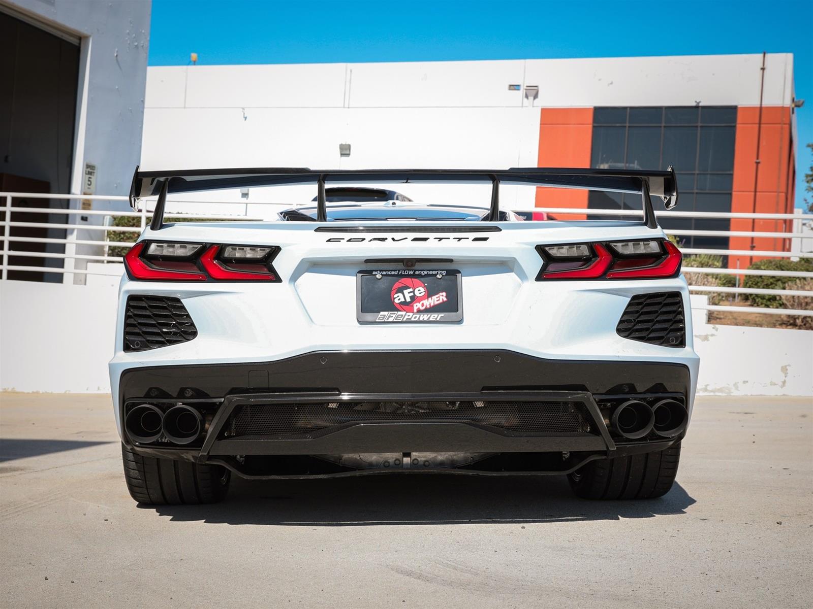aFe MACH Force-Xp 304 Stainless Steel Cat-Back Exhaust Black 2020 Chevrolet Corvette C8 thumbnail 4