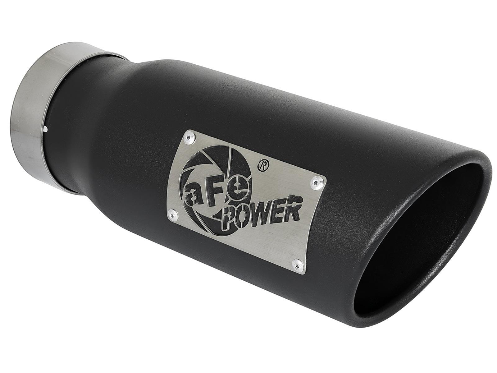 aFe Gemini XV 3in 304 SS Cat-Back Exhaust w/ Cutout 14-19 GM Trucks 4.3L/5.3L w/ Black Tips thumbnail 6