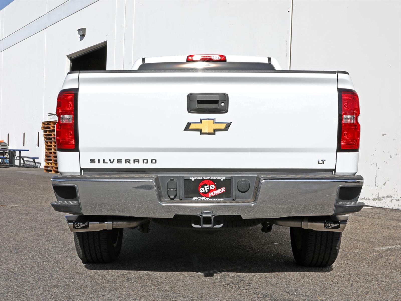 aFe Gemini XV 3in 304SS CB Exhaust w/ Cutout 14-19 GM Trucks 4.3/5.3L w/ Pol Tips - CrewCab/Extended thumbnail 3