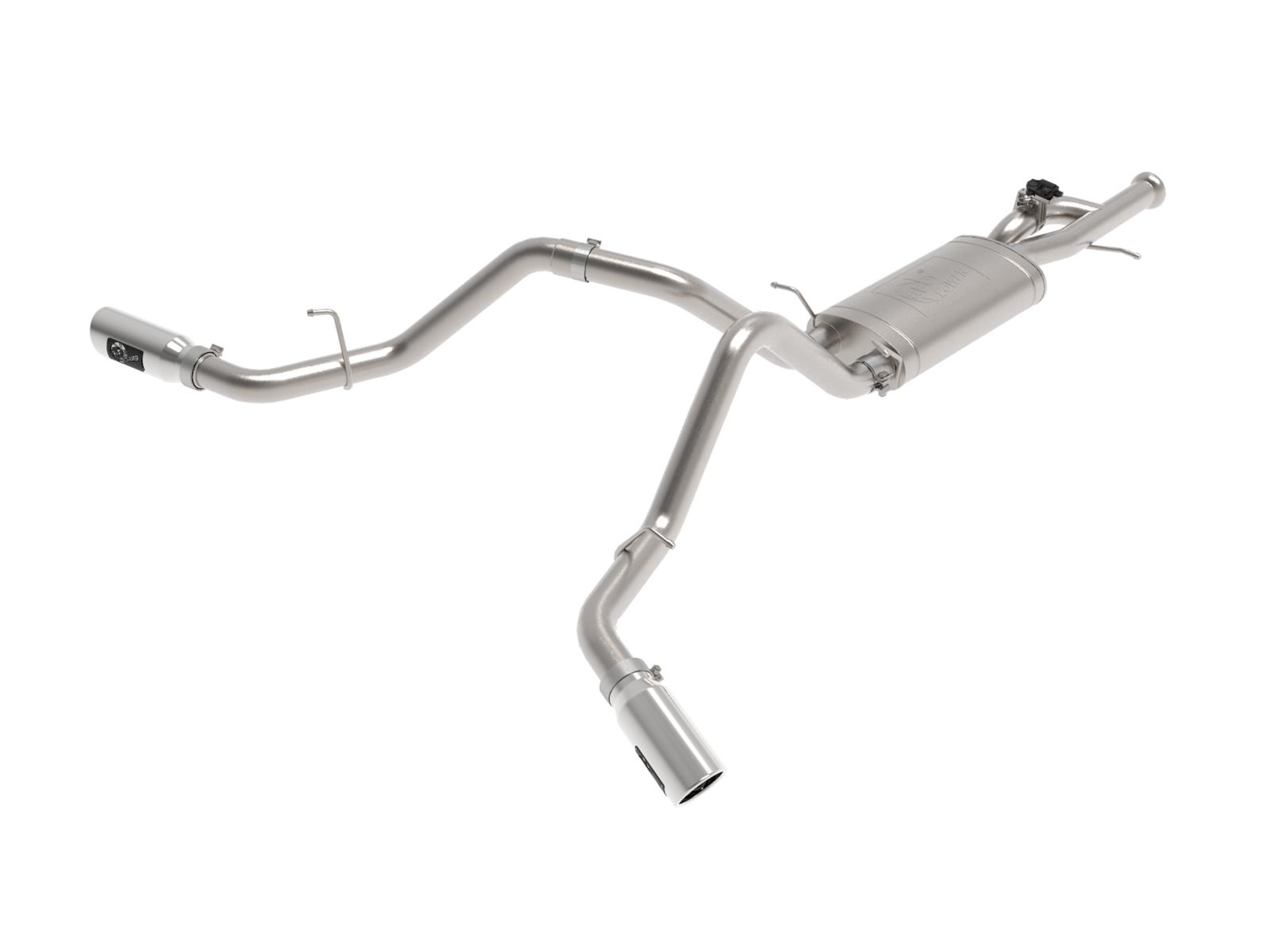 aFe Gemini XV Series Exhaust Systems for 2009-2018 SIERRA 1500, SILVERADO 1500 - 49-34133-P System, Series, Split Side Rear, Stainless Steel, Cat-Back, Dual Polished Tips, Chevrolet, GMC, Kit thumbnail 8