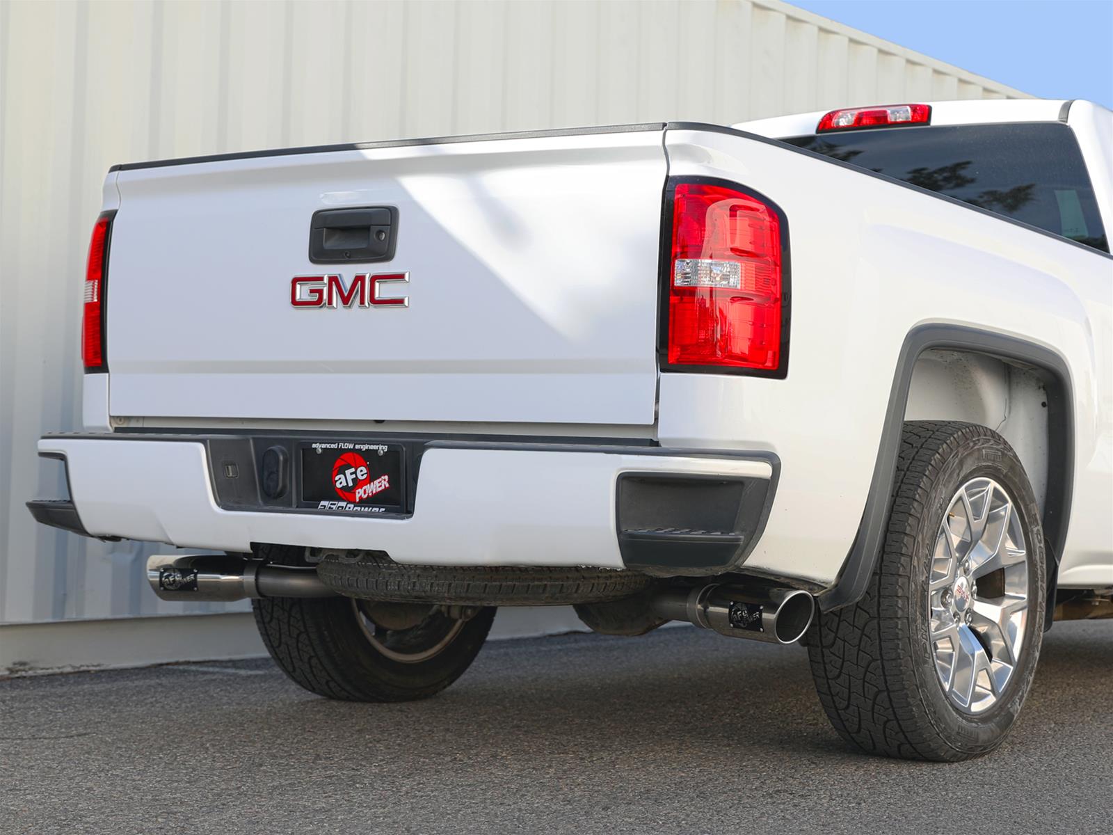 aFe Gemini XV Series Exhaust Systems for 2009-2018 SIERRA 1500, SILVERADO 1500 - 49-34133-P System, Series, Split Side Rear, Stainless Steel, Cat-Back, Dual Polished Tips, Chevrolet, GMC, Kit thumbnail 3