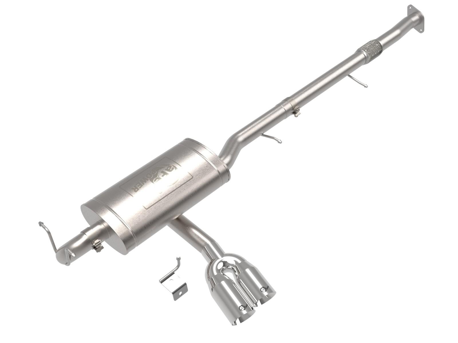 aFe Rebel Series Exhaust Systems for 2023-2025 CANYON, COLORADO - 49-34142-P Systems, Series, 3 in., 304 Stainless Steel, Cat-Back, Polished Tips, Chevy, GMC, Kit thumbnail 5