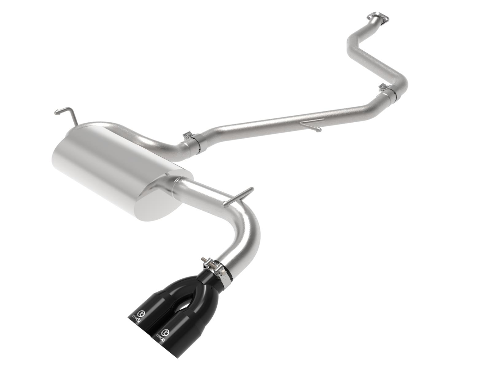 aFe POWER Takeda 2in to 2-1 304 SS Cat-Back Exhaust w/ Black Tips 11-17 Lexus CT200h 1.8L thumbnail 2