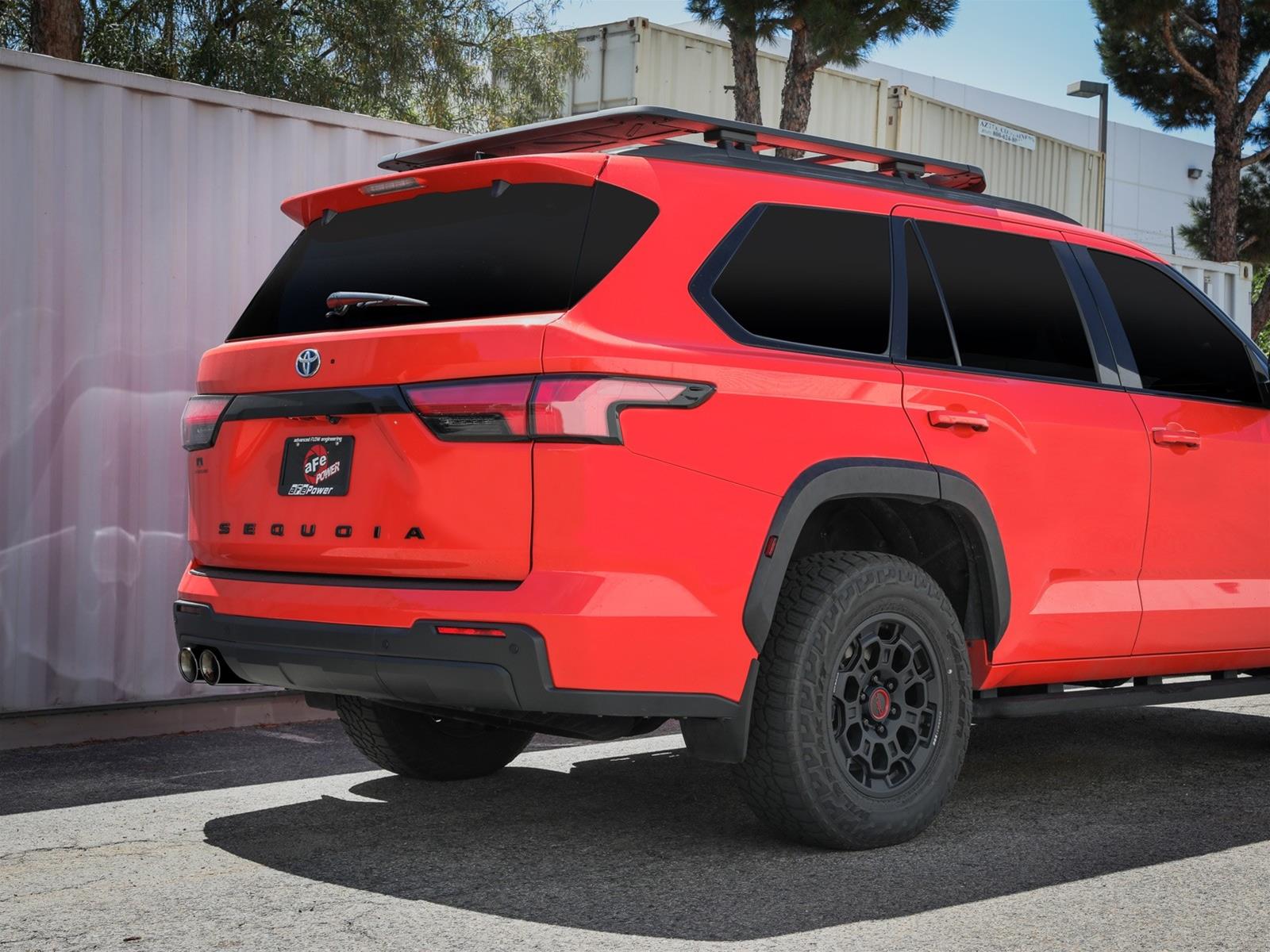aFe 23-24 Toyota Sequoia V6 3.4L Vulcan Series 2-1/2in to 3in 304 SS Cat-Back Exhaust w/ Black Tip thumbnail 2