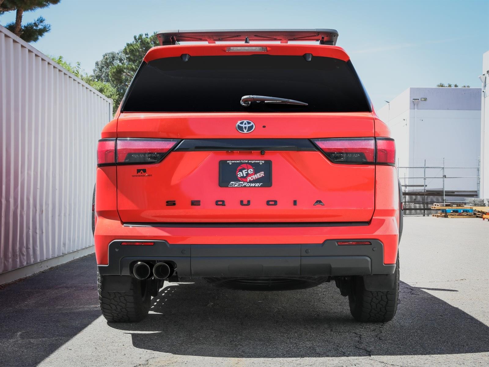 aFe 23-24 Toyota Sequoia V6 3.4L Vulcan Series 2-1/2in to 3in 304 SS Cat-Back Exhaust w/ Black Tip thumbnail 3