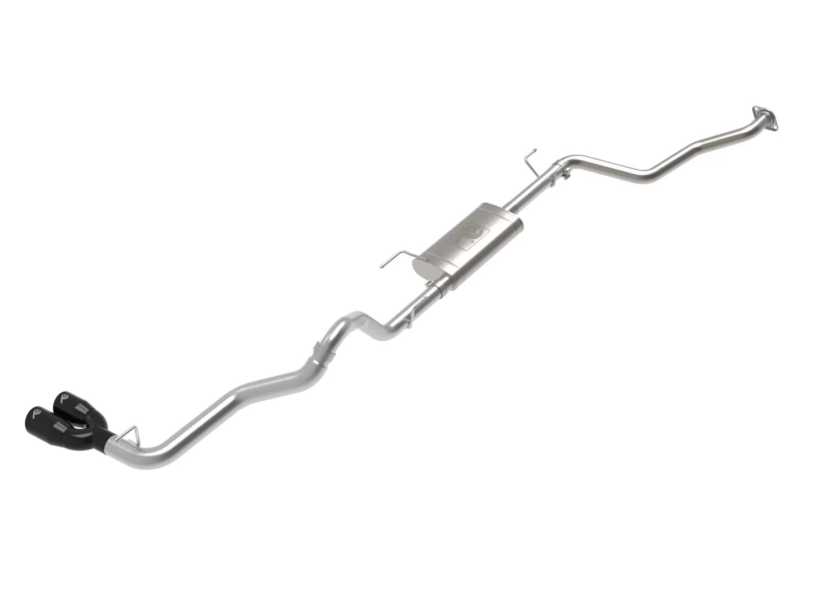 aFe 2024 Toyota Tacoma L4 2.4L Vulcan Series 2.5-3in 304 SS Steel Cat-Back Exhaust w/Black Tips thumbnail 2