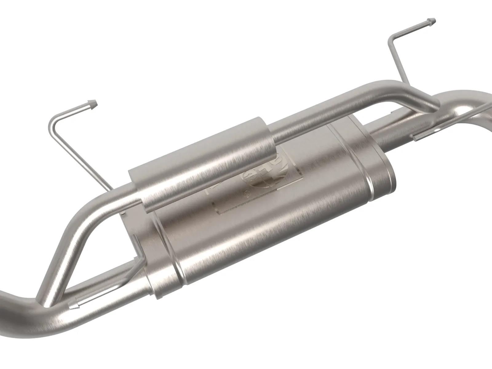 aFe 24-25 Toyota Land Cruiser 2-1/2in to 3in 304 SS Cat-Back Exhaust System w/ Black Tip thumbnail 2