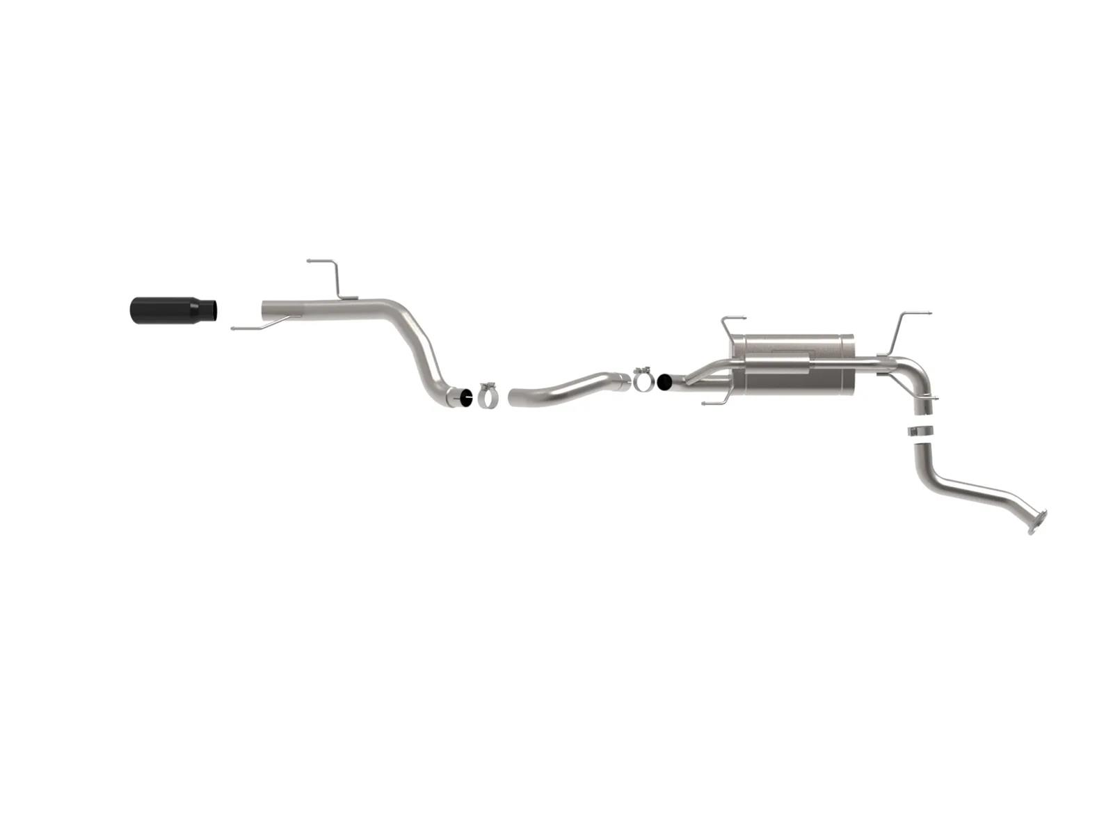 aFe 24-25 Toyota Land Cruiser 2-1/2in to 3in 304 SS Cat-Back Exhaust System w/ Black Tip thumbnail 4