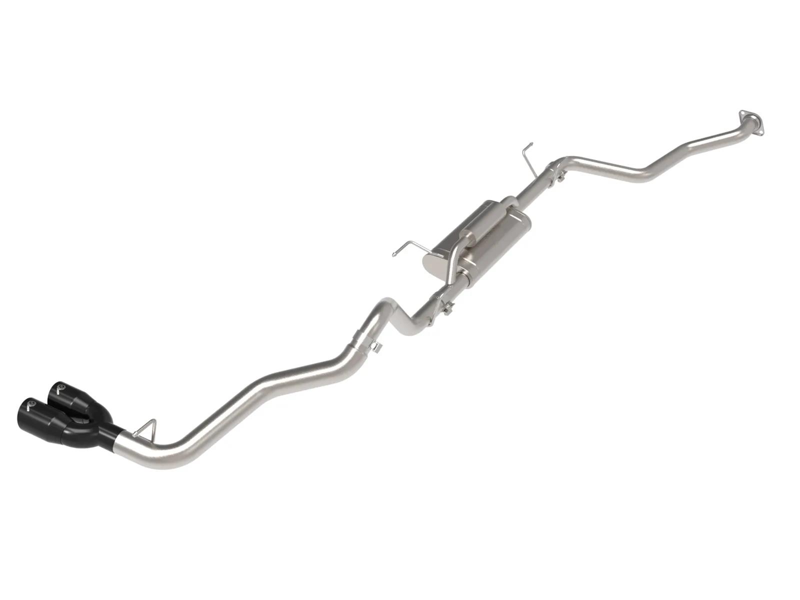 aFe 24-25 Toyota Tacoma L4-2.4L (t) Vulcan Series 2.5in to 3in Cat-Back w/ Black Tip thumbnail 6