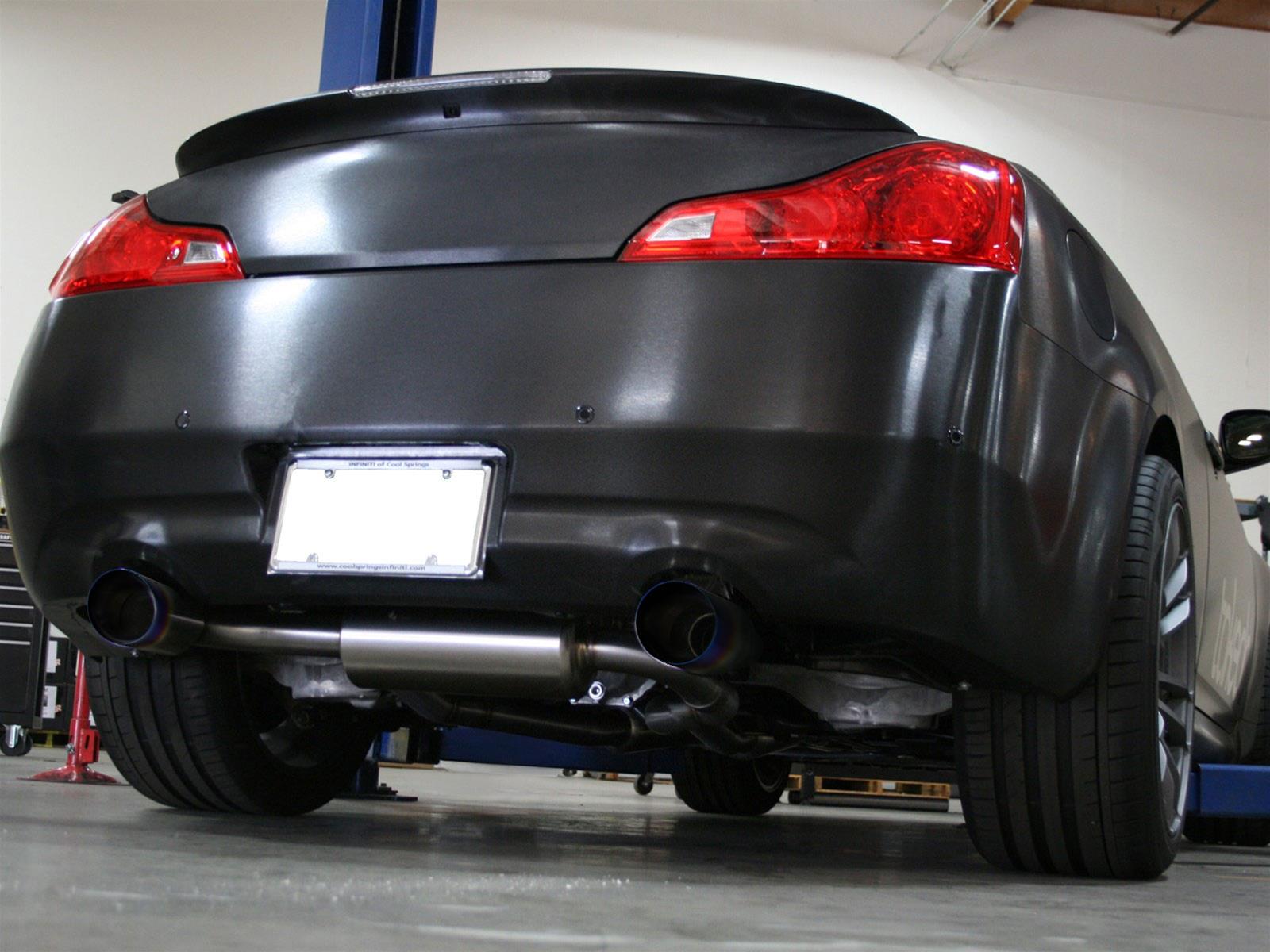 aFe Takeda 2-1/2in 304SS Cat-Back Exhaust Infiniti G37 08-13/Q60 14-15 V6-3.7 w/ Blue Flame Tips thumbnail 2
