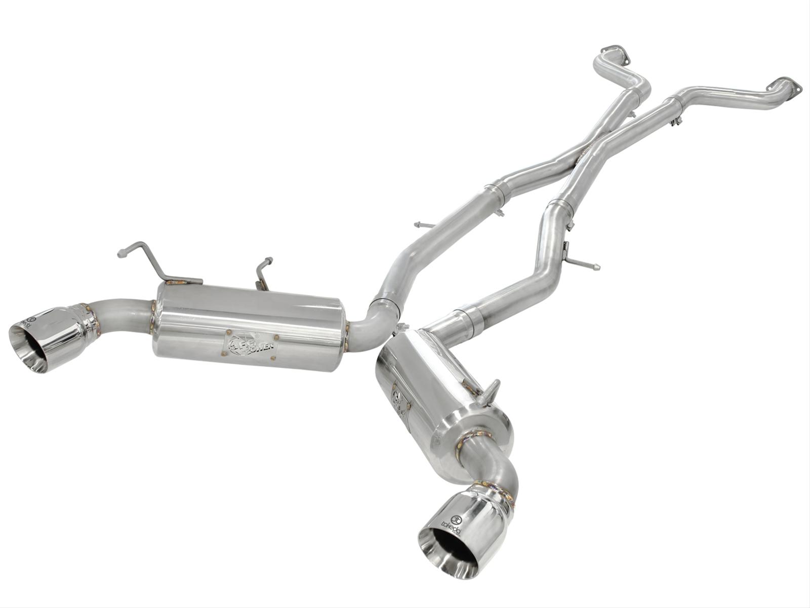 aFe Power 49-36025-B 2-1/4-2-1/2 Stainless Steel Axle-Back Exhaust System