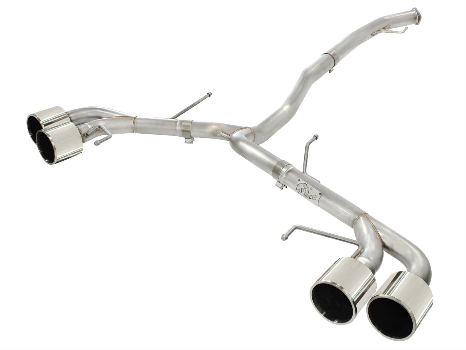 aFe Takeda 3in SS Exhaust Cat-Back 09-14 Nissan GTR V6 3.8L Polished Tips thumbnail 2