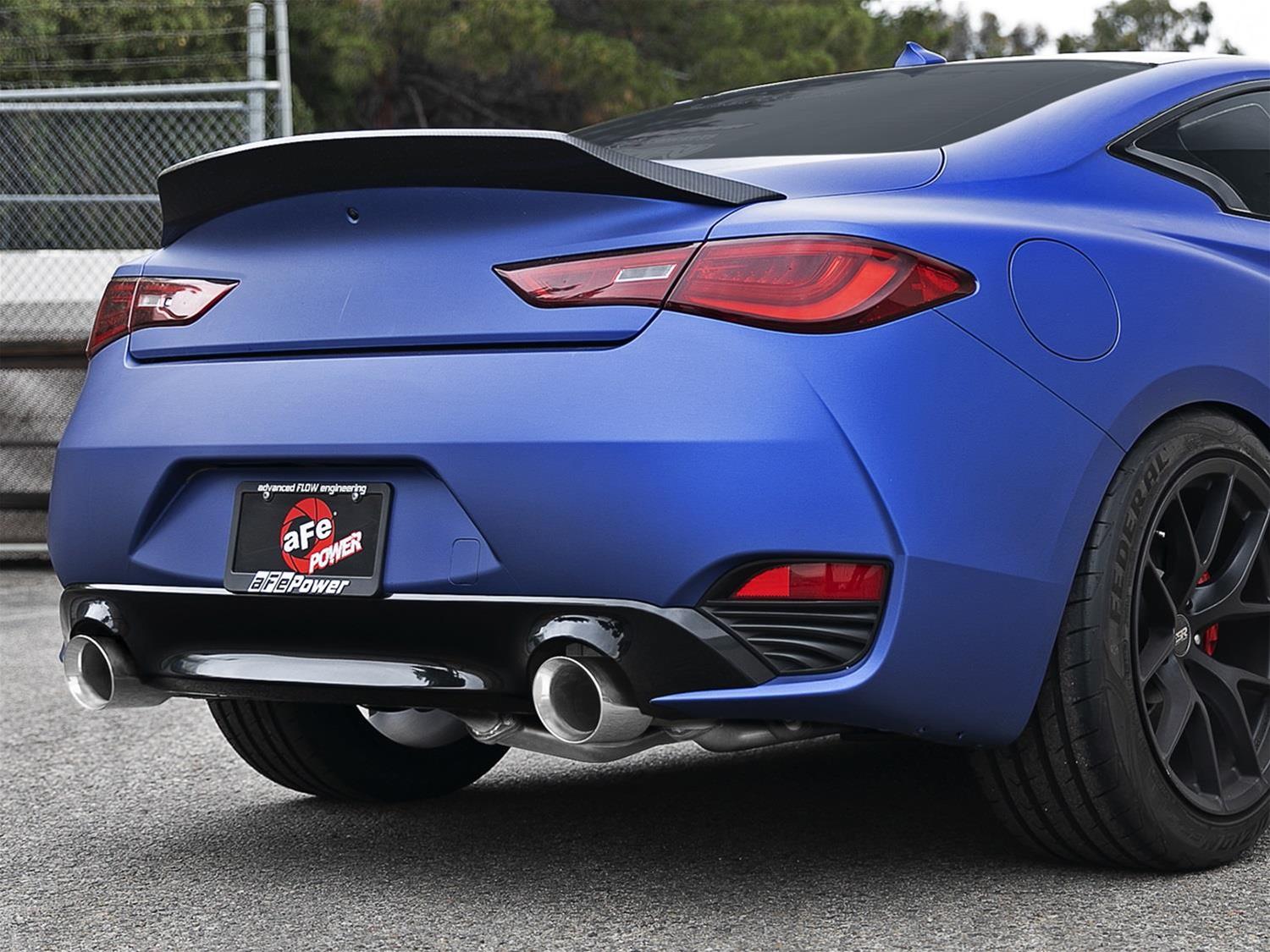 aFe POWER Takeda 2.5in 304 SS Axle-Back Exhaust w/ Polished Tips 17-19 Infiniti Q60 V6-3.0L (tt) thumbnail 6