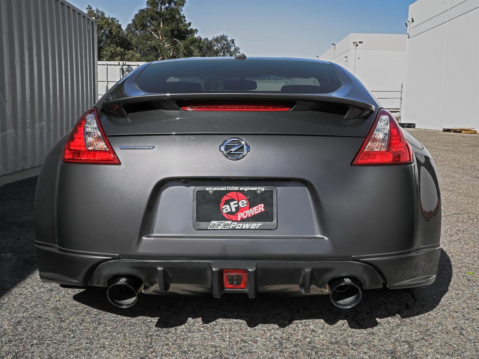 aFe Takeda Exhaust Systems for 2009-2020 370Z - 49-36139-B System, Takeda, 2.5 in., 304 Stainless Steel, Cat-Back, Split Rear, Round Black Slant Cut Tips, Nissan, Kit
