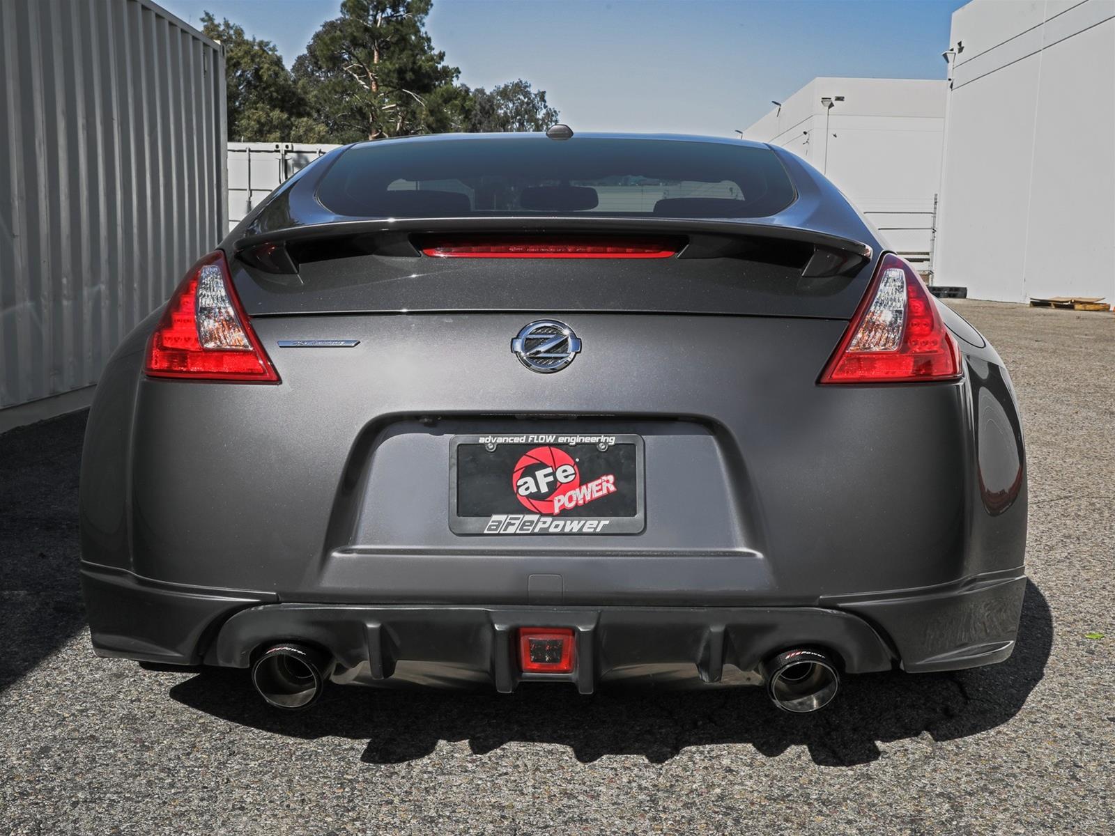 aFe Takeda Exhaust Systems for 2009-2020 370Z - 49-36139-C System, Takeda, 2.5 in., 304 Stainless Steel, Cat-Back, Split Rear, Round Carbon Fiber Slant Cut Tips, Nissan, Kit