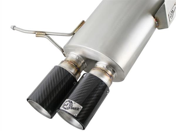 aFe MACH Force XP Exhaust Cat-Back 2.5in Dia Carbon Fiber Tips SS-304 08-13 BMW M3 (E90) V8 4.0L thumbnail 5