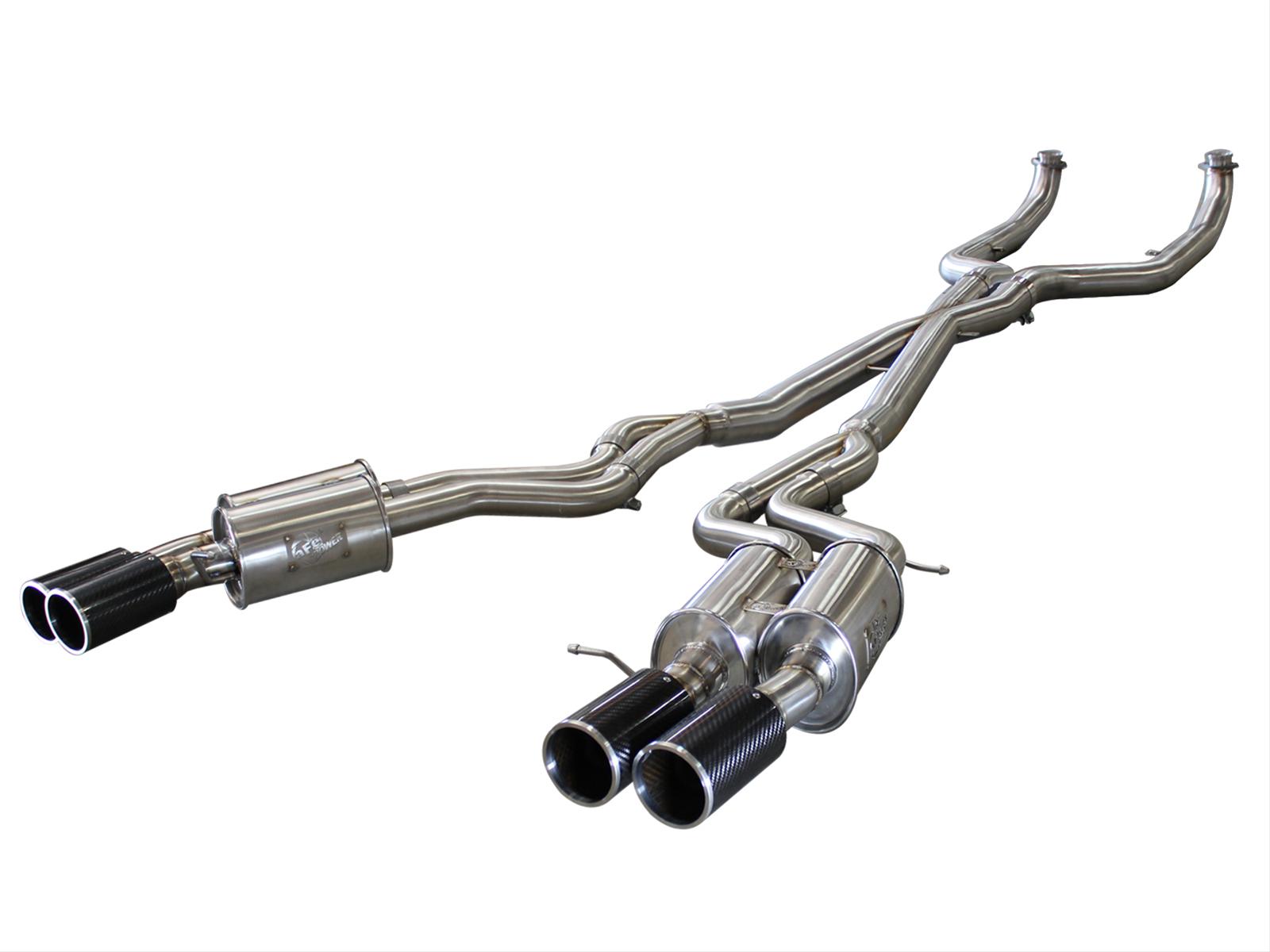 aFe MACH Force XP Exhaust 304SS Cat-Back w/ Carbon Fiber Tips 12-13 BMW M5 (F10) V8 4.4L (tt) thumbnail 5