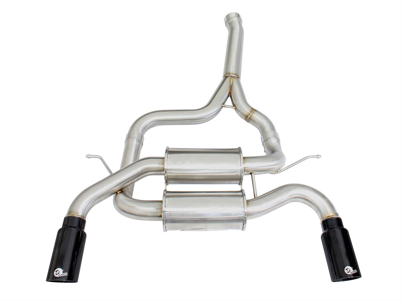 aFe MACH Force XP SS-304 Black Tip 2.5in Dia Axle Back Exhaust 12-15 BMW 335i (F30) 3.0L (t) thumbnail 7