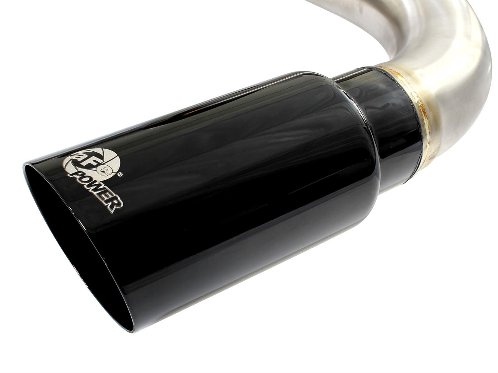 aFe MACH Force XP SS-304 Black Tip 2.5in Dia Axle Back Exhaust 12-15 BMW 335i (F30) 3.0L (t) thumbnail 3
