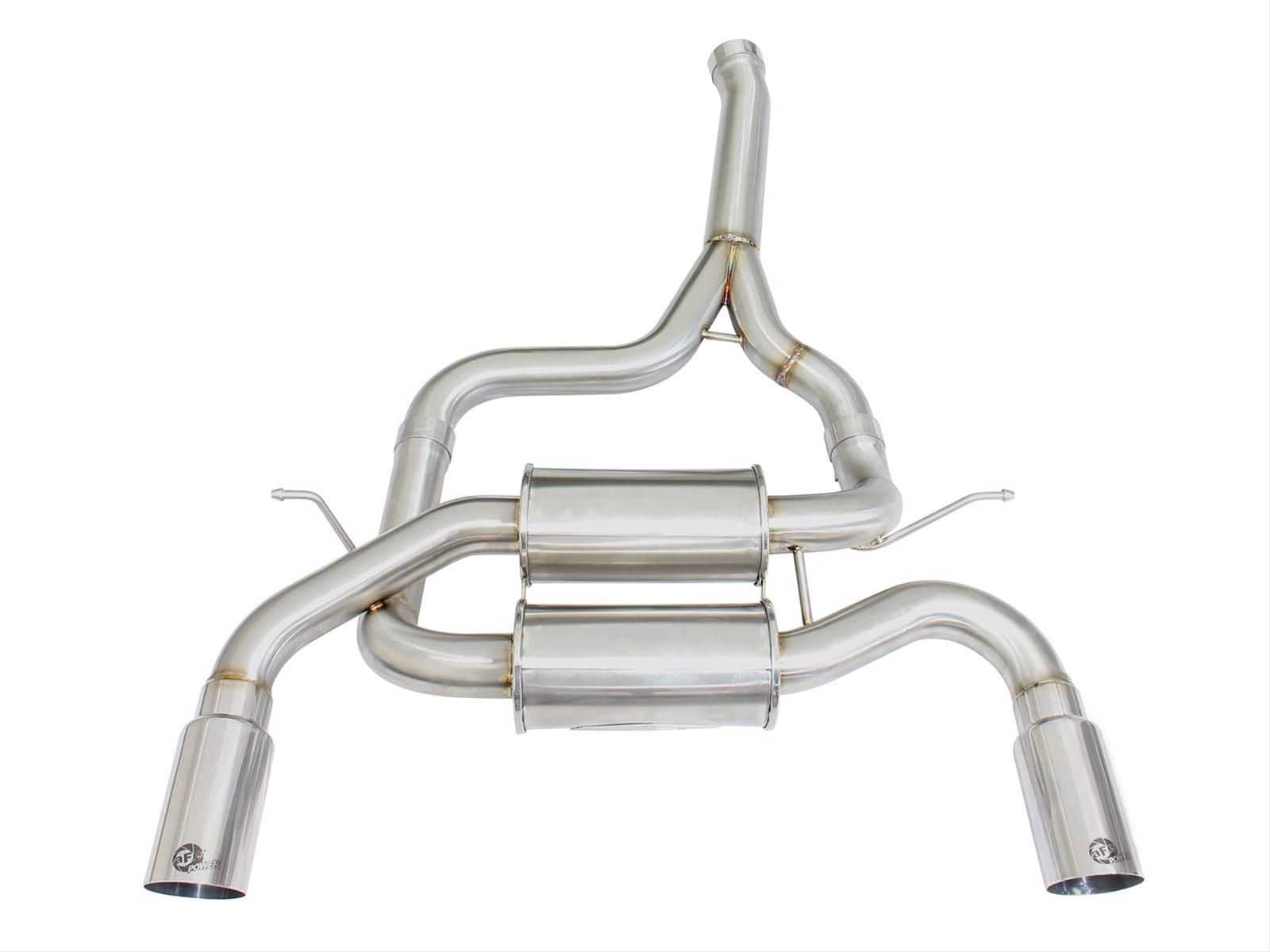 aFe MACH Force XP SS-304 Polish Tip 2.5in Dia Axle Back Exhaust 12-15 BMW 335i (F30) 3.0L (t) thumbnail 5