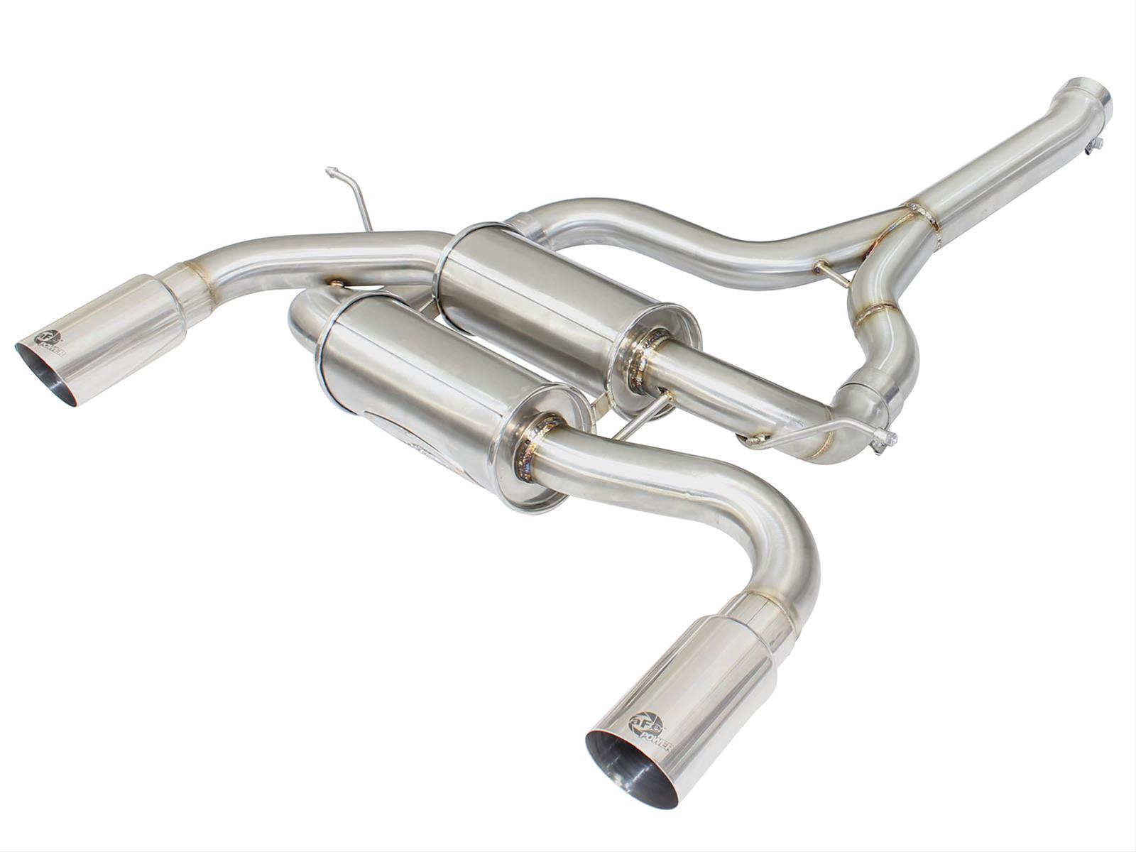 aFe MACH Force XP SS-304 Polish Tip 2.5in Dia Axle Back Exhaust 12-15 BMW 335i (F30) 3.0L (t) thumbnail 3