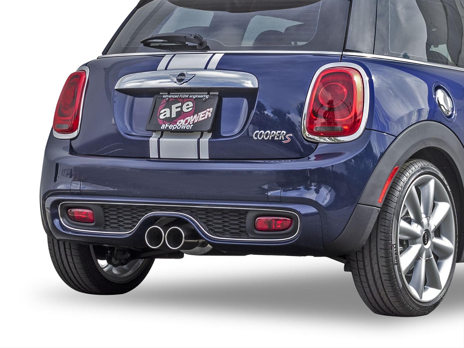 aFe MACH Force XP Exhausts Cat-Back SS-304 14-17 Mini Cooper S Hardtop 2-Door w/ Polished Tips thumbnail 3