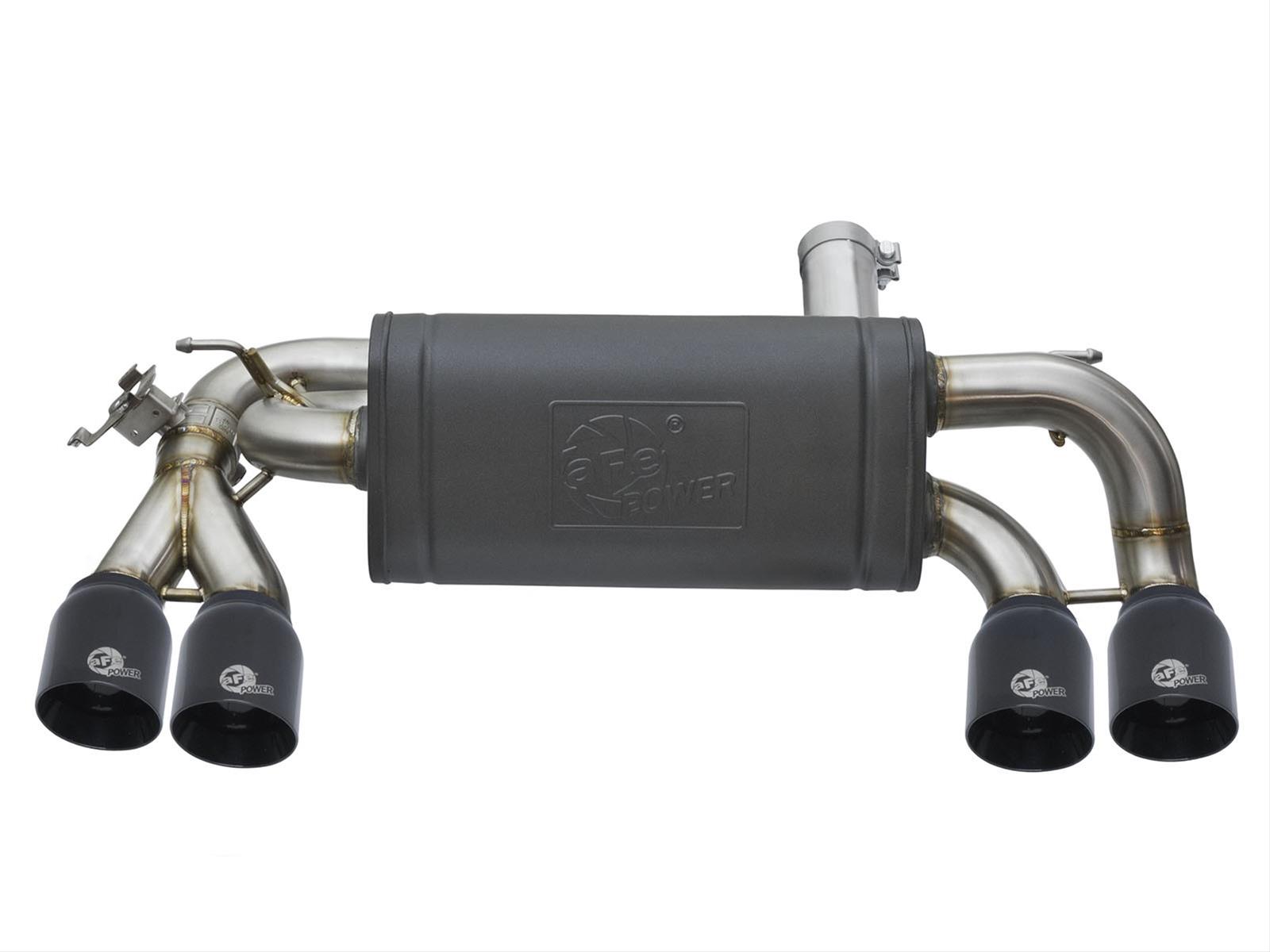 aFe MACH Force XP 3in - 2 1/2in Axle Back 304SS Exhaust w/ Black Tips 16-17 BMW M2 (f87) thumbnail 7