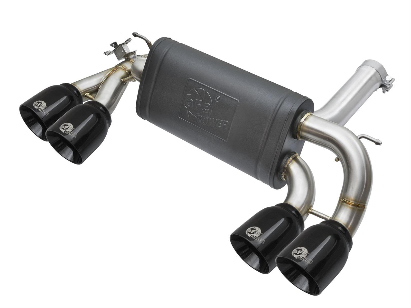 aFe MACH Force XP 3in - 2 1/2in Axle Back 304SS Exhaust w/ Black Tips 16-17 BMW M2 (f87) thumbnail 6