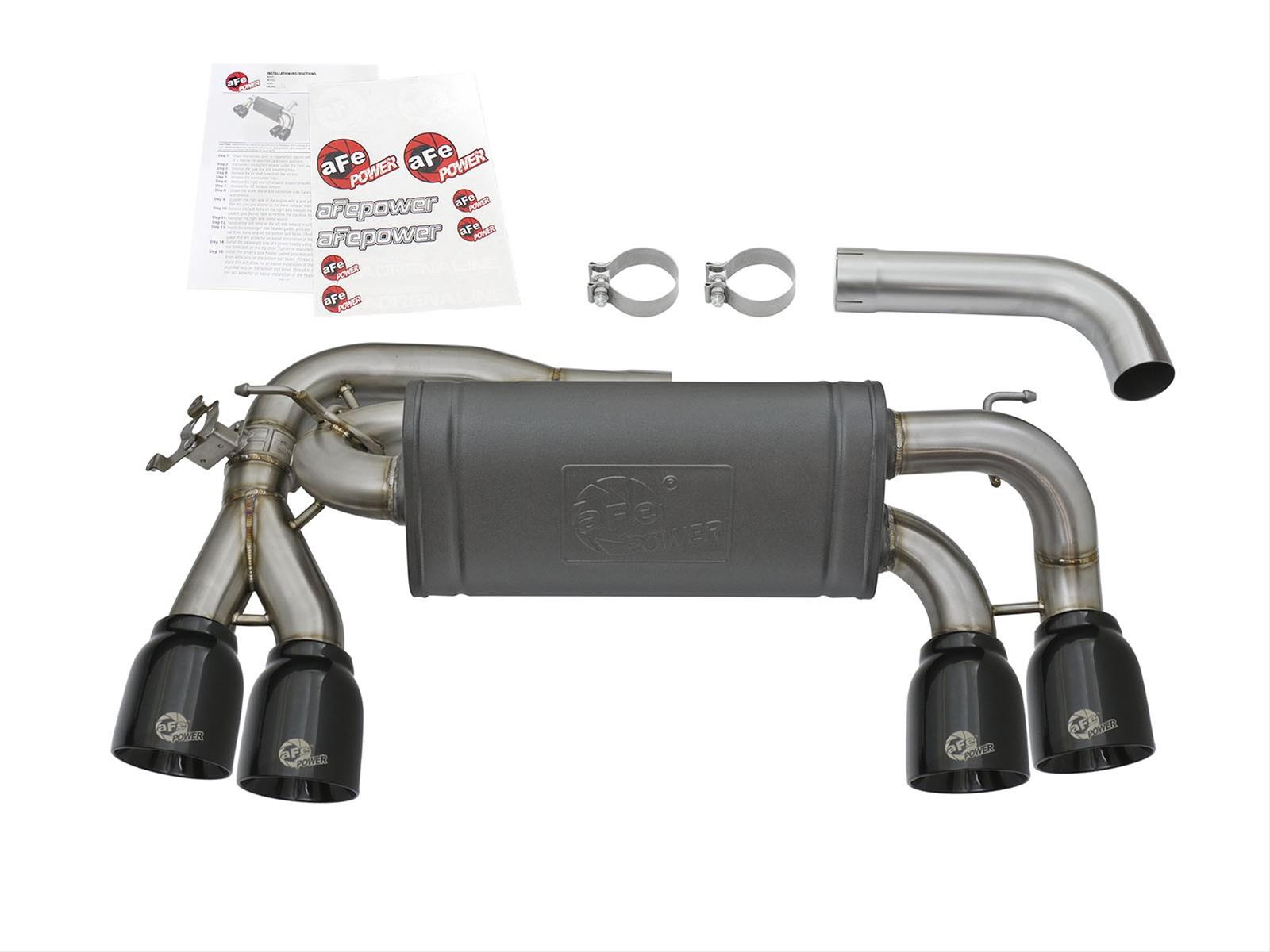 aFe MACH Force XP 3in - 2 1/2in Axle Back 304SS Exhaust w/ Black Tips 16-17 BMW M2 (f87) thumbnail 5