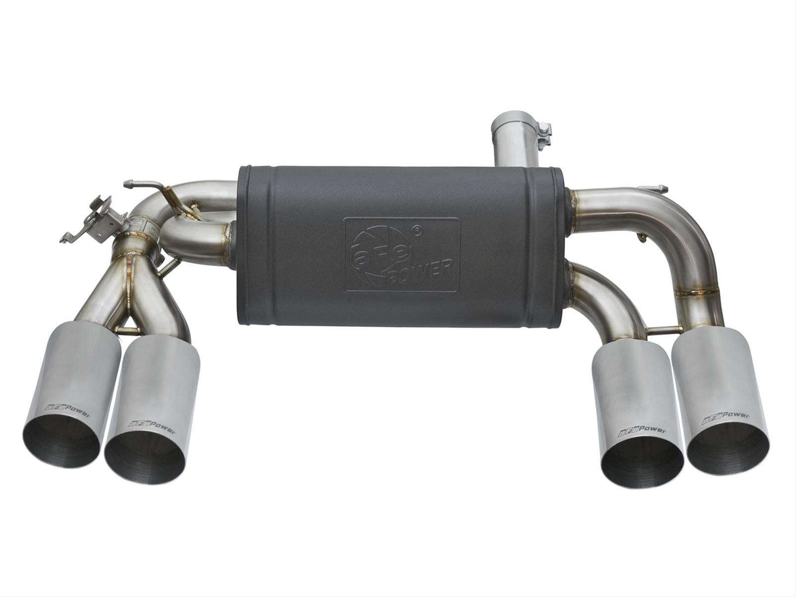 aFe MACH Force XP 3in - 2 1/2in Axle Back 304SS Exhaust w/ Polished Tips 16-17 BMW M2 (f87) thumbnail 7