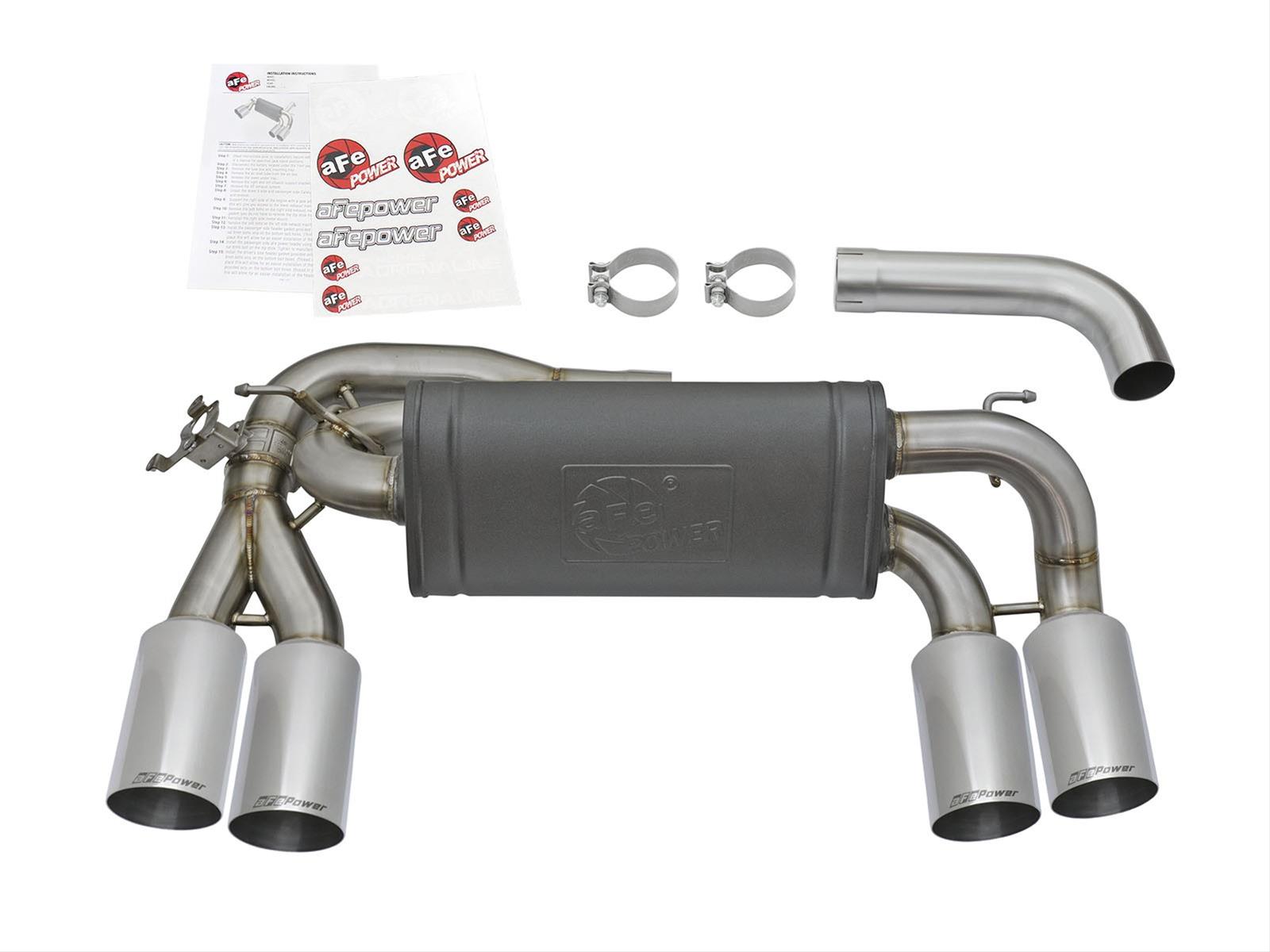 aFe MACH Force XP 3in - 2 1/2in Axle Back 304SS Exhaust w/ Polished Tips 16-17 BMW M2 (f87) thumbnail 4