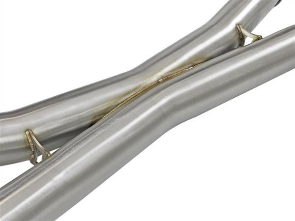 aFe MACH Force-Xp 3.5in. 304 SS C/B Exhaust System 15-18 BMW X5 M (F85) V8-4.4L (tt) - Black Tip thumbnail 6