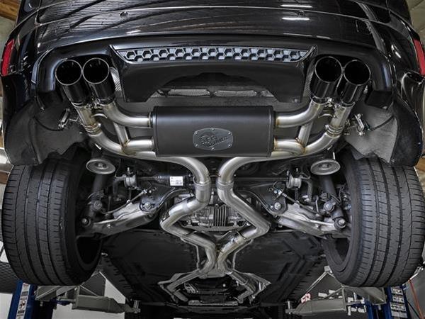 aFe MACH Force-Xp 3.5in. 304 SS C/B Exhaust System 15-18 BMW X5 M (F85) V8-4.4L (tt) - Black Tip thumbnail 2