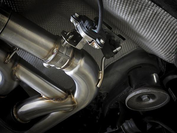 aFe MACH Force-Xp 3.5in. 304 SS C/B Exhaust System 15-18 BMW X5 M (F85) V8-4.4L (tt) - Black Tip thumbnail 4