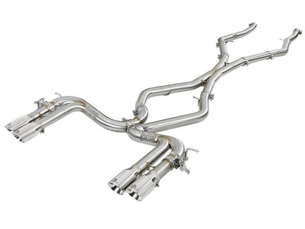 aFe MACH Force-Xp 3.5in. 304 SS C/B Exhaust w/o Muffler 15-18 BMW X5 M V8-4.4L (tt) - Polished Tip thumbnail 9