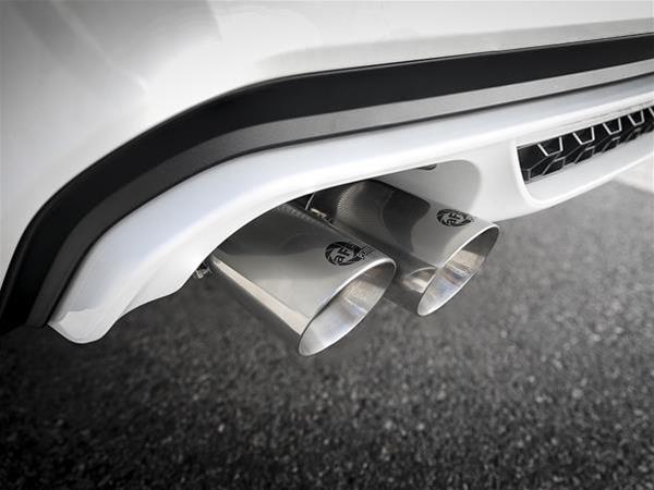aFe MACH Force-Xp 3.5in. 304 SS C/B Exhaust w/o Muffler 15-18 BMW X5 M V8-4.4L (tt) - Polished Tip thumbnail 5