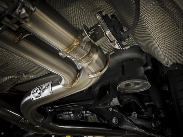 aFe MACH Force-Xp 3.5in. 304 SS C/B Exhaust w/o Muffler 15-18 BMW X5 M V8-4.4L (tt) - Polished Tip thumbnail 3