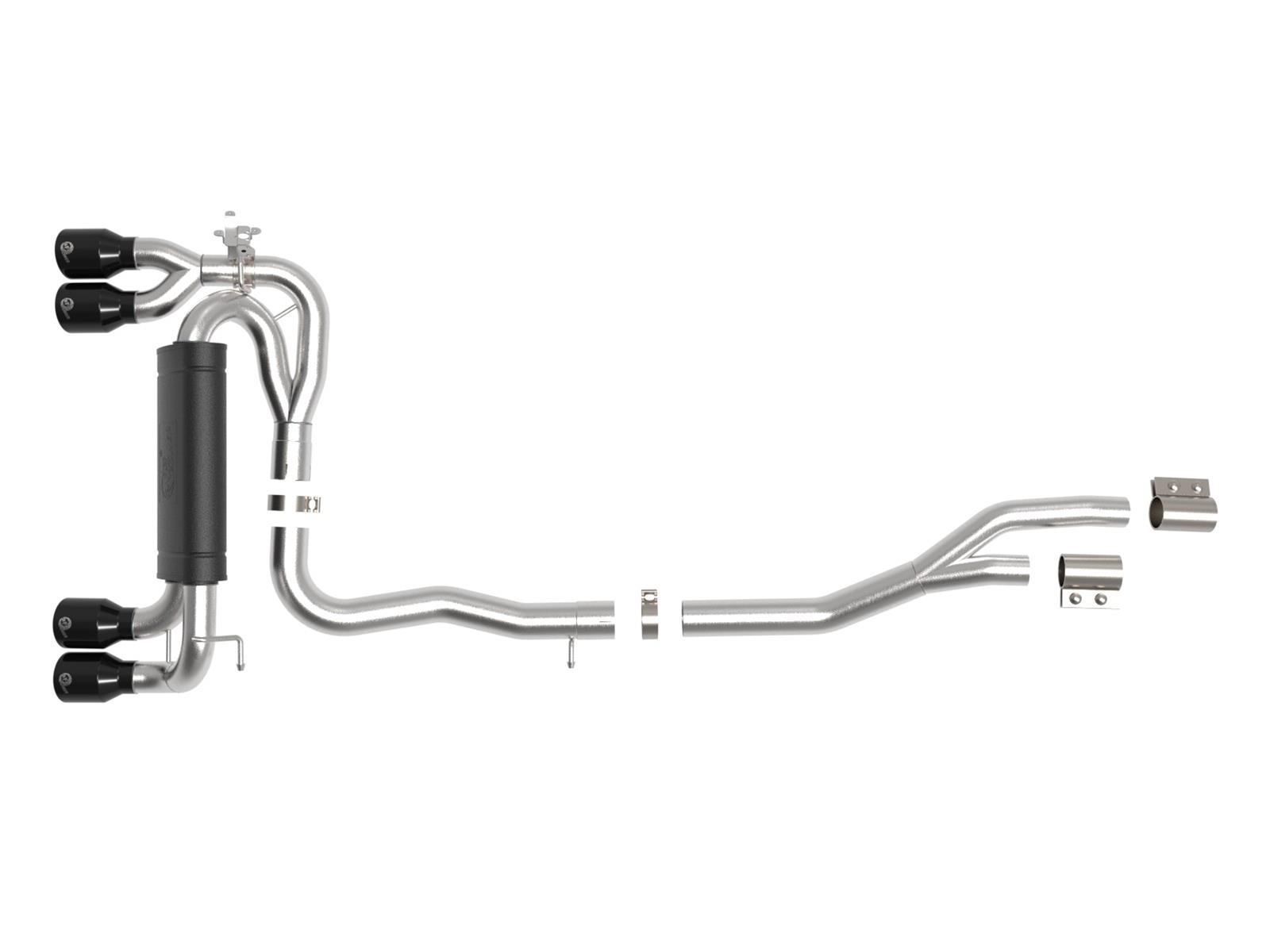 aFe MACH Force XP Exhausts Cat-Back SS 19-21 BMW M2 Competition L6-3.0L w/Black Tips thumbnail 6