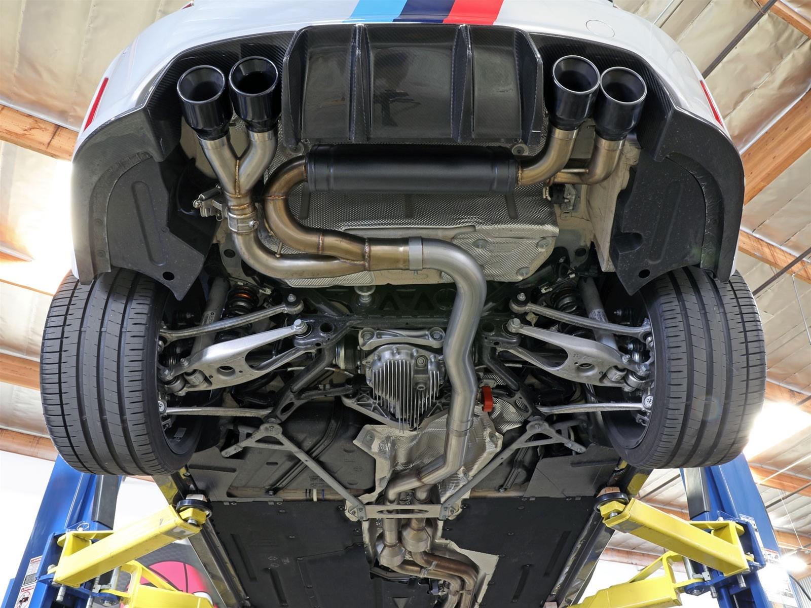aFe MACH Force XP Exhausts Cat-Back SS 19-21 BMW M2 Competition L6-3.0L w/Black Tips thumbnail 3