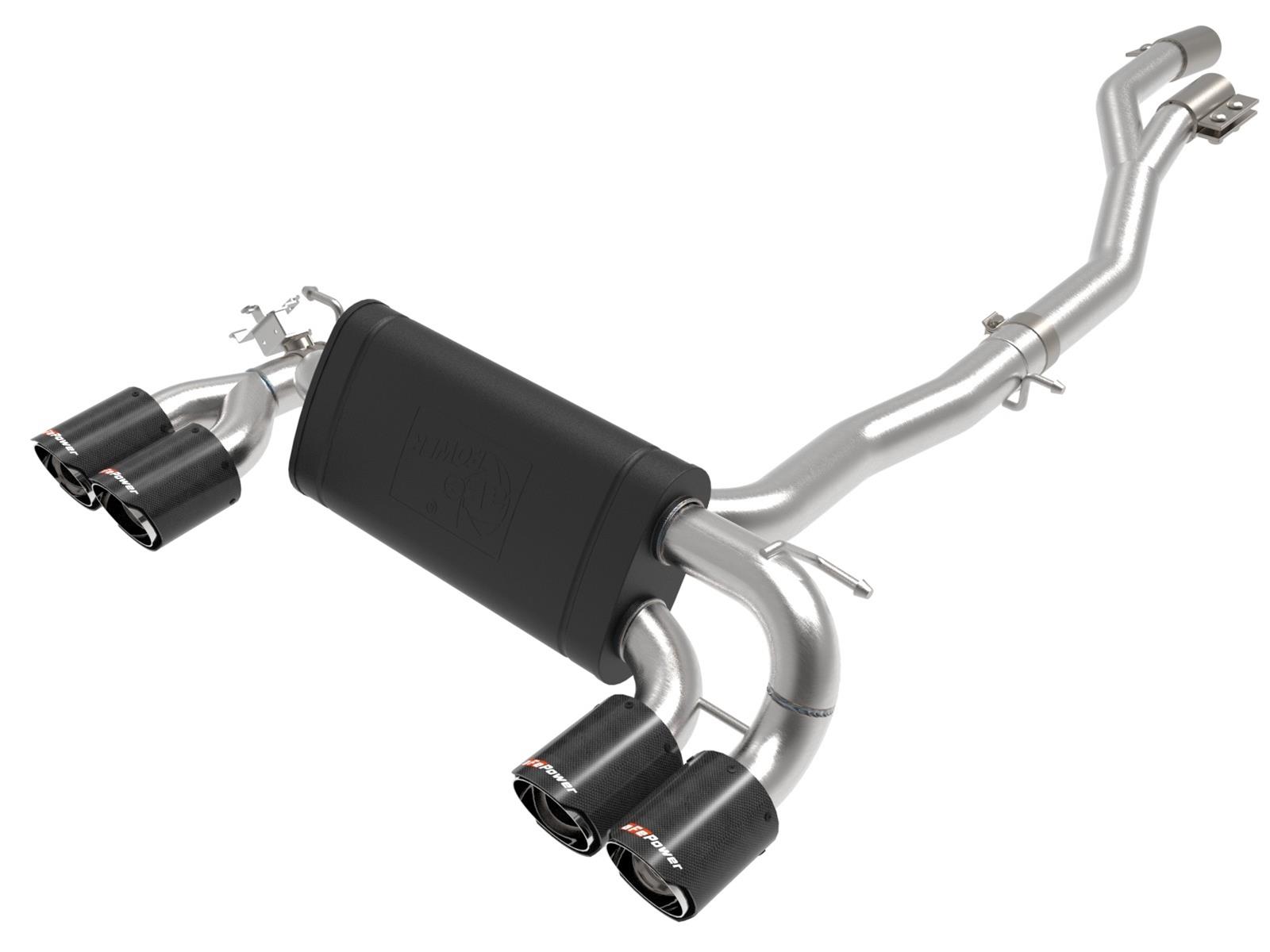 aFe MACH Force XP Exhausts Cat-Back SS 19-21 BMW M2 Competition L6-3.0L w/Carbon Fiber Tips thumbnail 5