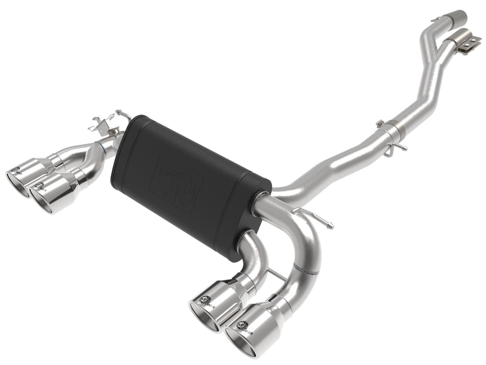 aFe MACH Force XP Exhausts Cat-Back SS 19-21 BMW M2 Competition L6-3.0L w/Polished Tips thumbnail 4