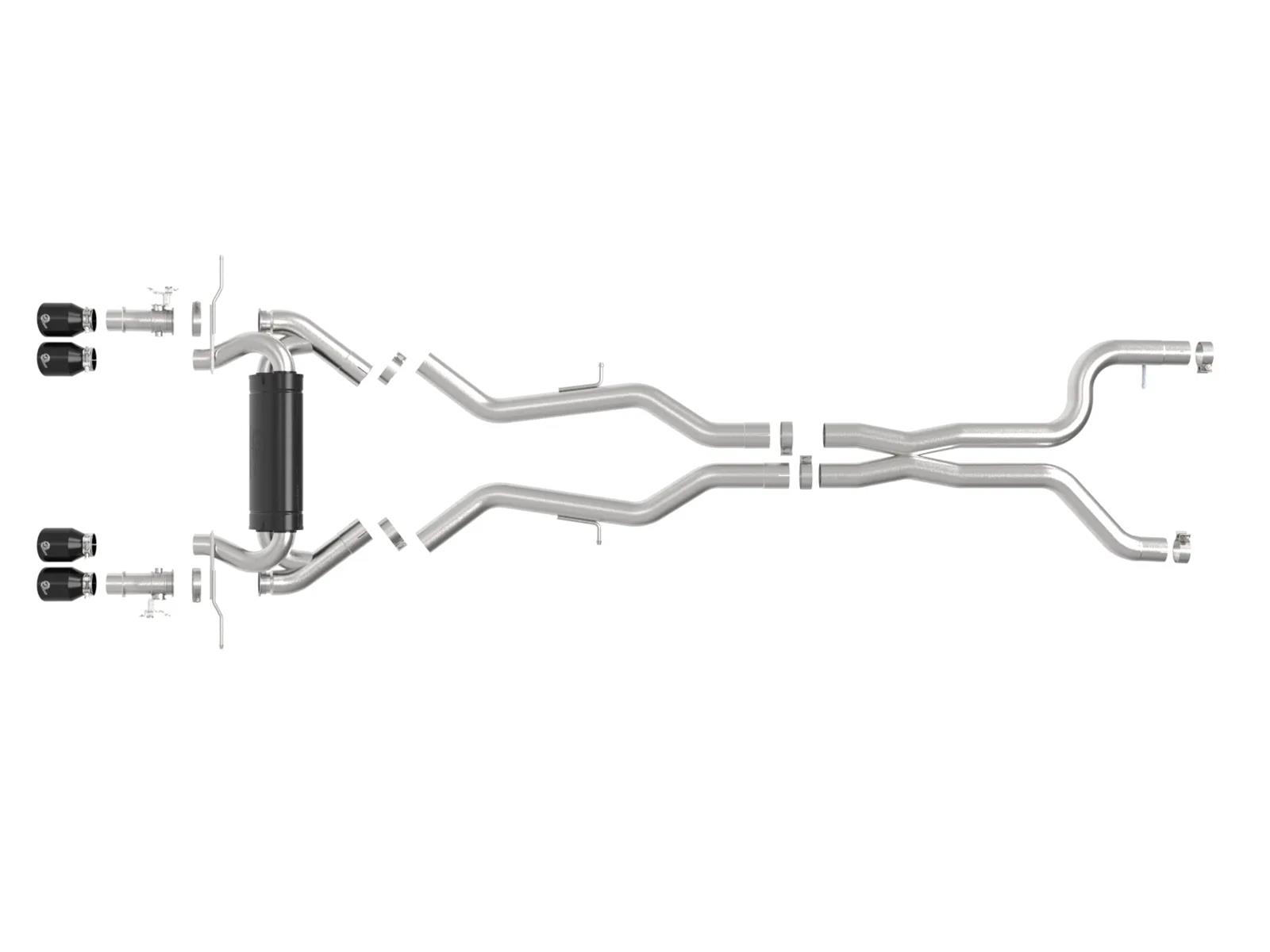 aFe 23-25 BMW M2 L6-3.0L (G87) MACH Force-Xp Cat-Back Exhaust w/ Black Tip thumbnail 3