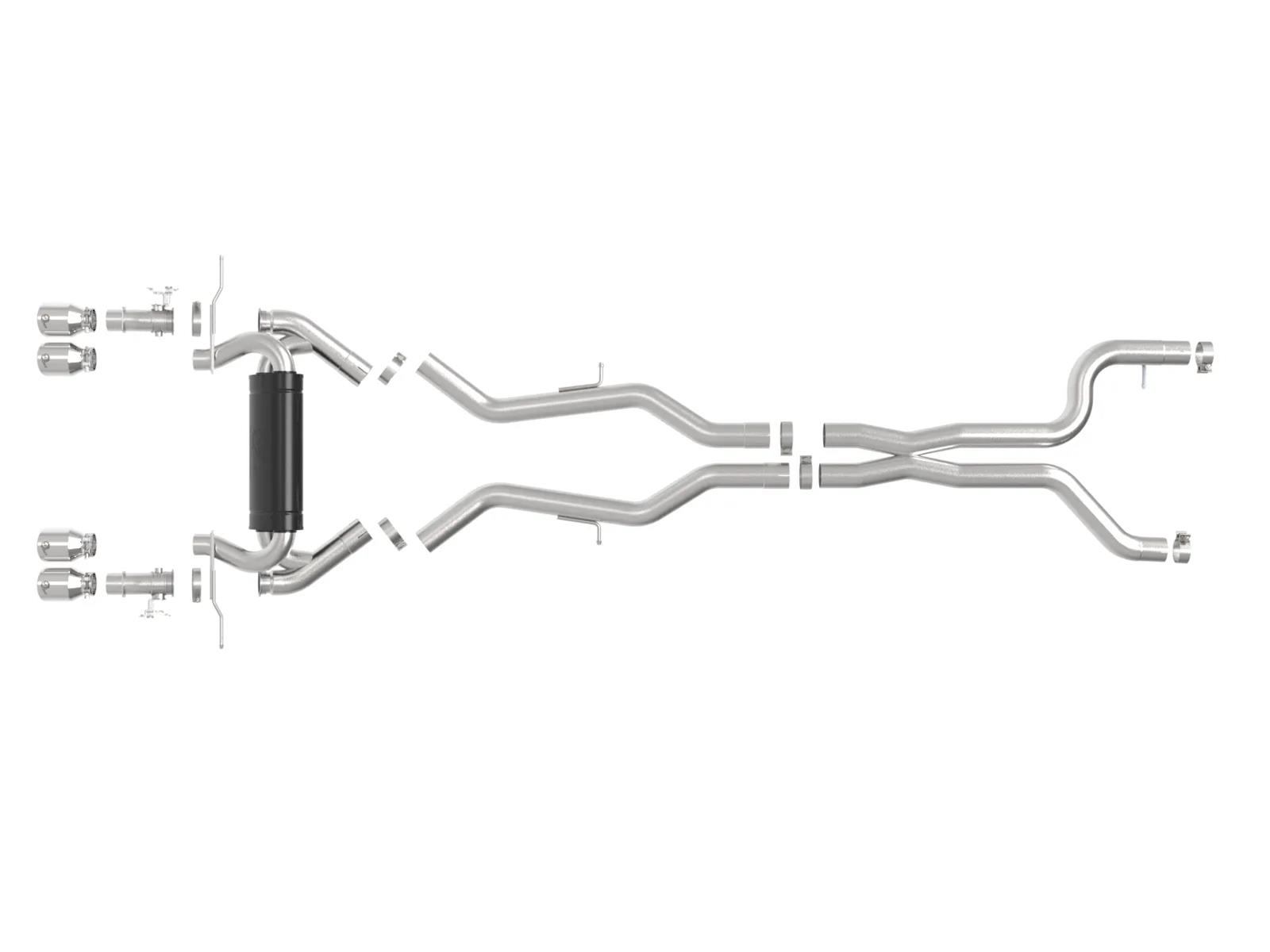 aFe 23-25 BMW M2 L6-3.0L (G87) MACH Force-Xp Cat-Back Exhaust w/ Polished Tip thumbnail 2