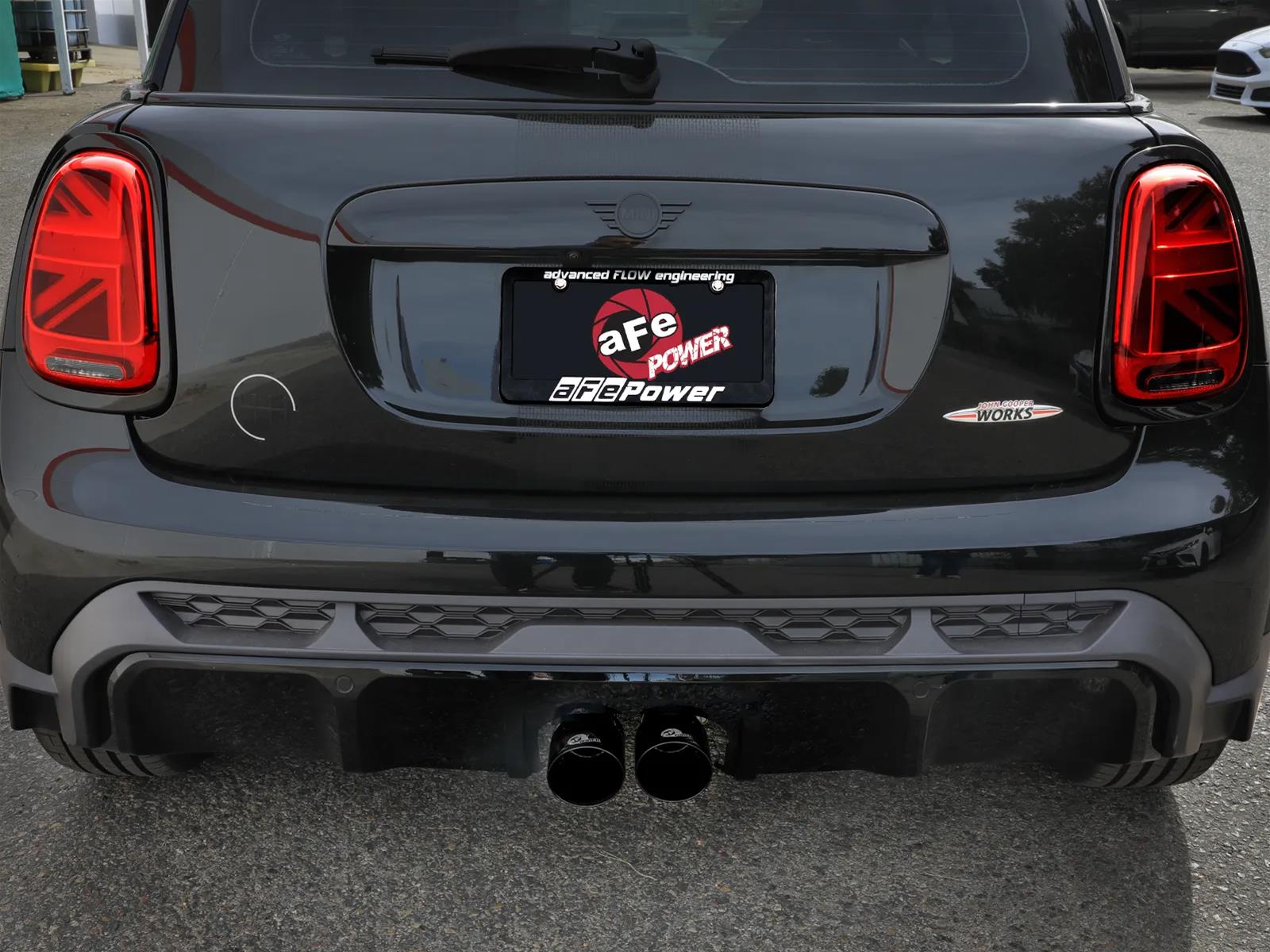 aFe 14-24 Mini Cooper S MACH Force-Xp 3in to 2-1/2in 304SS Cat-Back Exhaust w/ Black Tip thumbnail 2