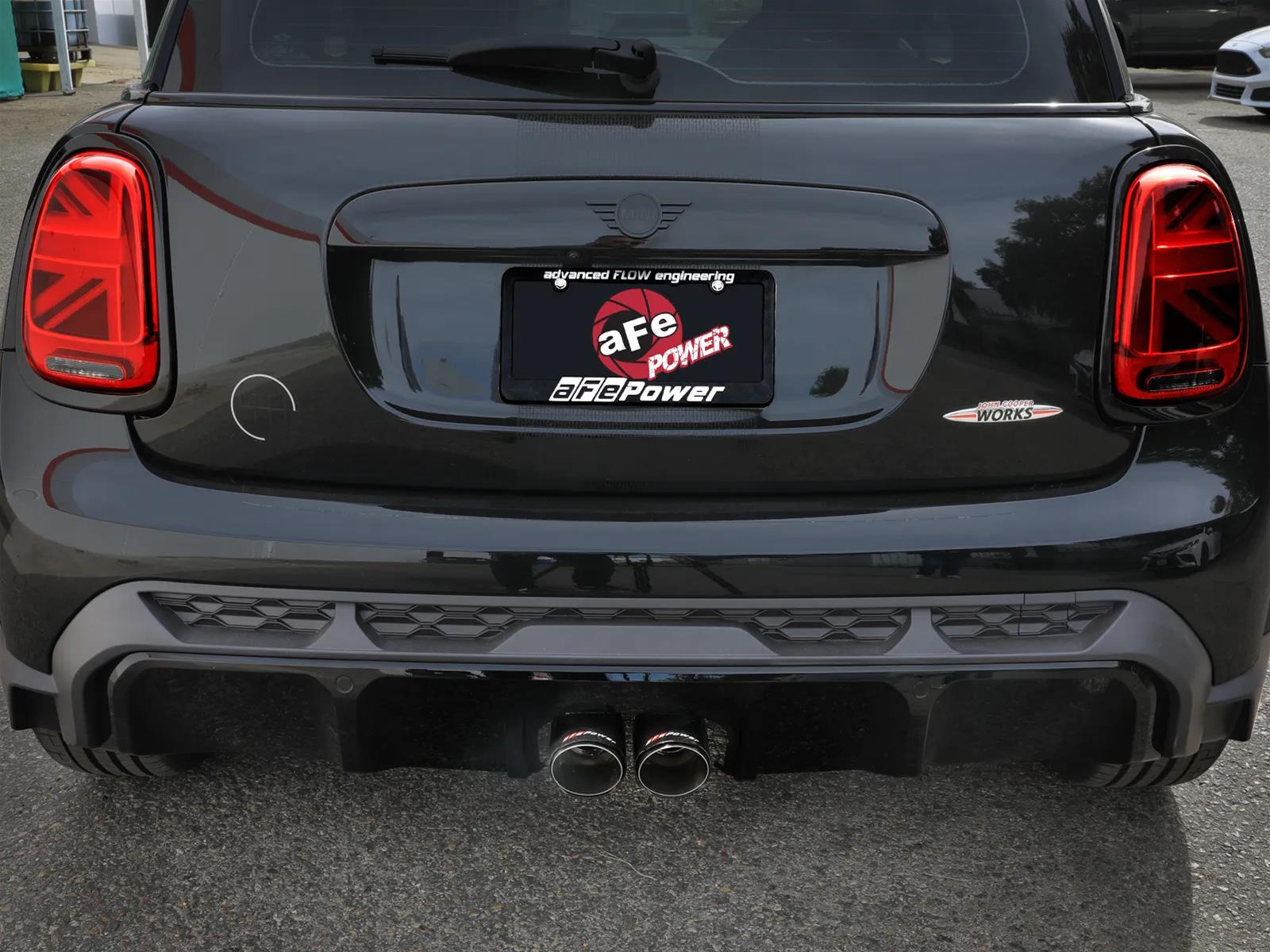 aFe 14-24 Mini Cooper S MACH Force-Xp 3in to 2-1/2in 304SS Cat-Back Exhaust w/ Carbon Fiber Tip thumbnail 2