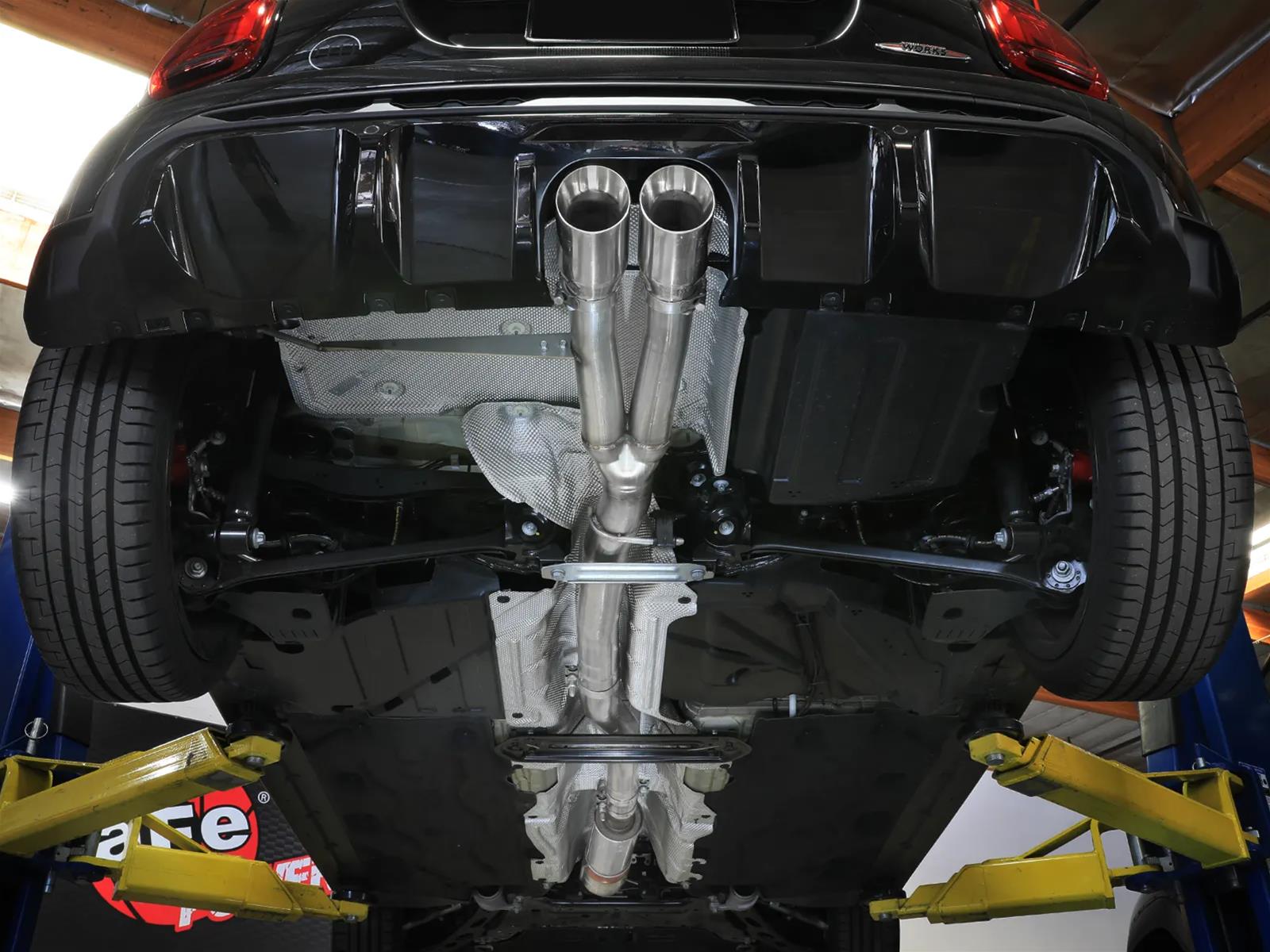 aFe 14-24 Mini Cooper S MACH Force-Xp 3in to 2-1/2in 304SS Cat-Back Exhaust w/ Polished Tip thumbnail 3