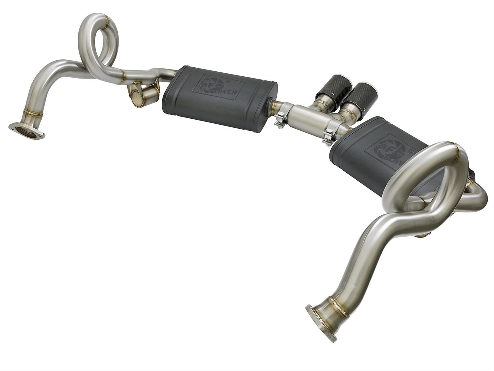 aFe MACH Force-Xp 2in 304 SS Cat-Back Exhaust w/Carbon Fiber Tips 13-16 Porsche Boxster 2.7L/3.4L thumbnail 9