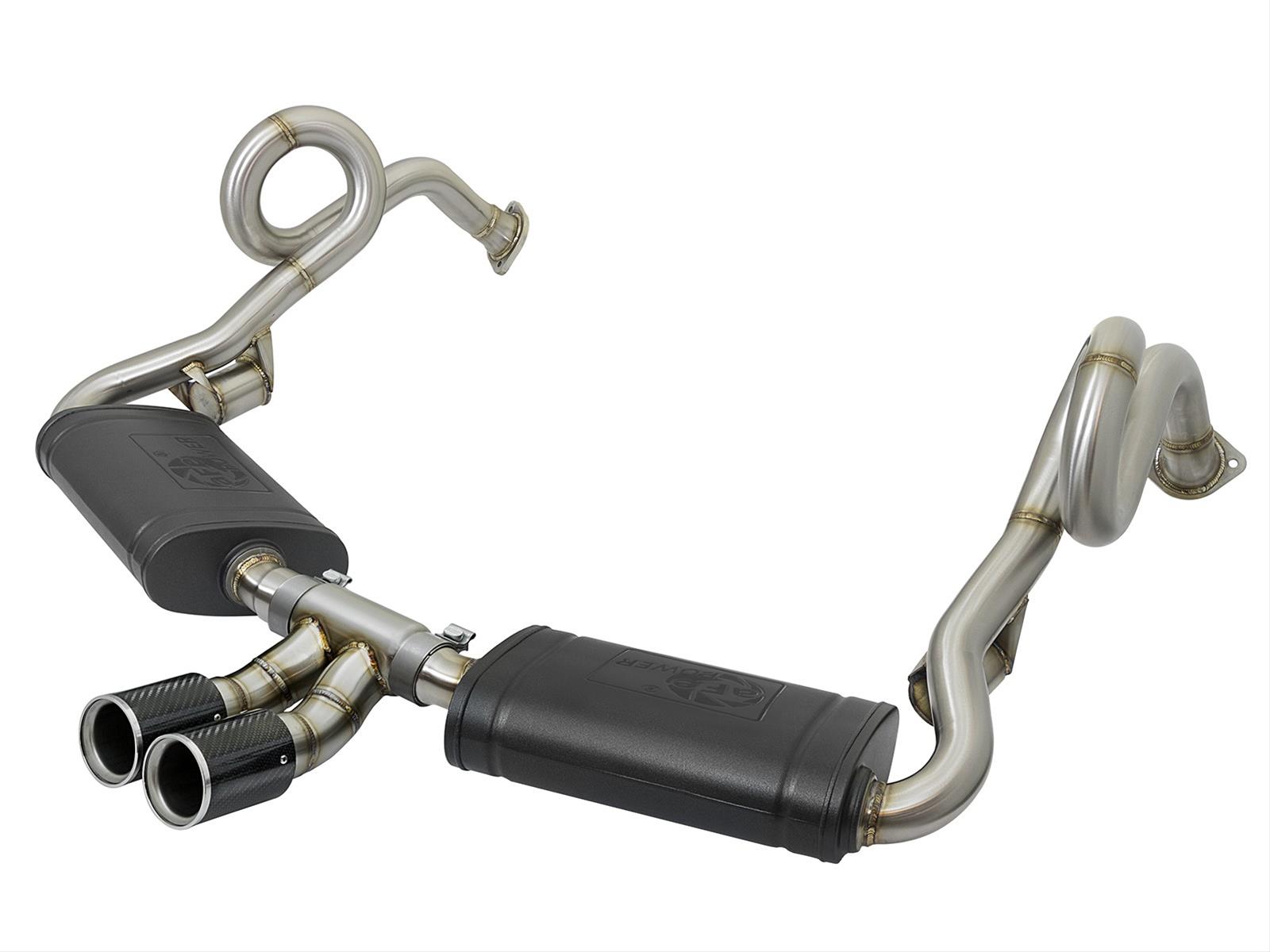 aFe MACH Force-Xp 2in 304 SS Cat-Back Exhaust w/Carbon Fiber Tips 13-16 Porsche Boxster 2.7L/3.4L thumbnail 8